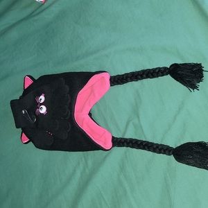 Kitty Beanie And Mittens